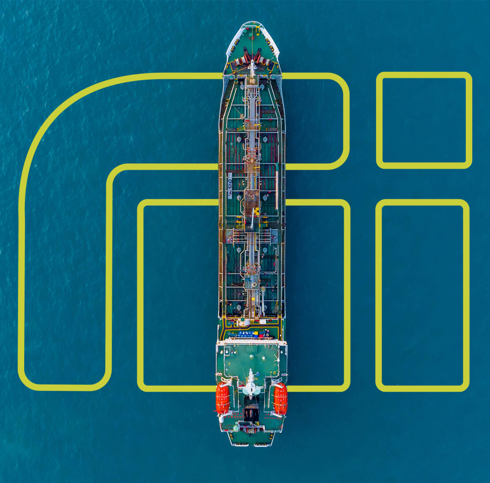 cargo ship with logo